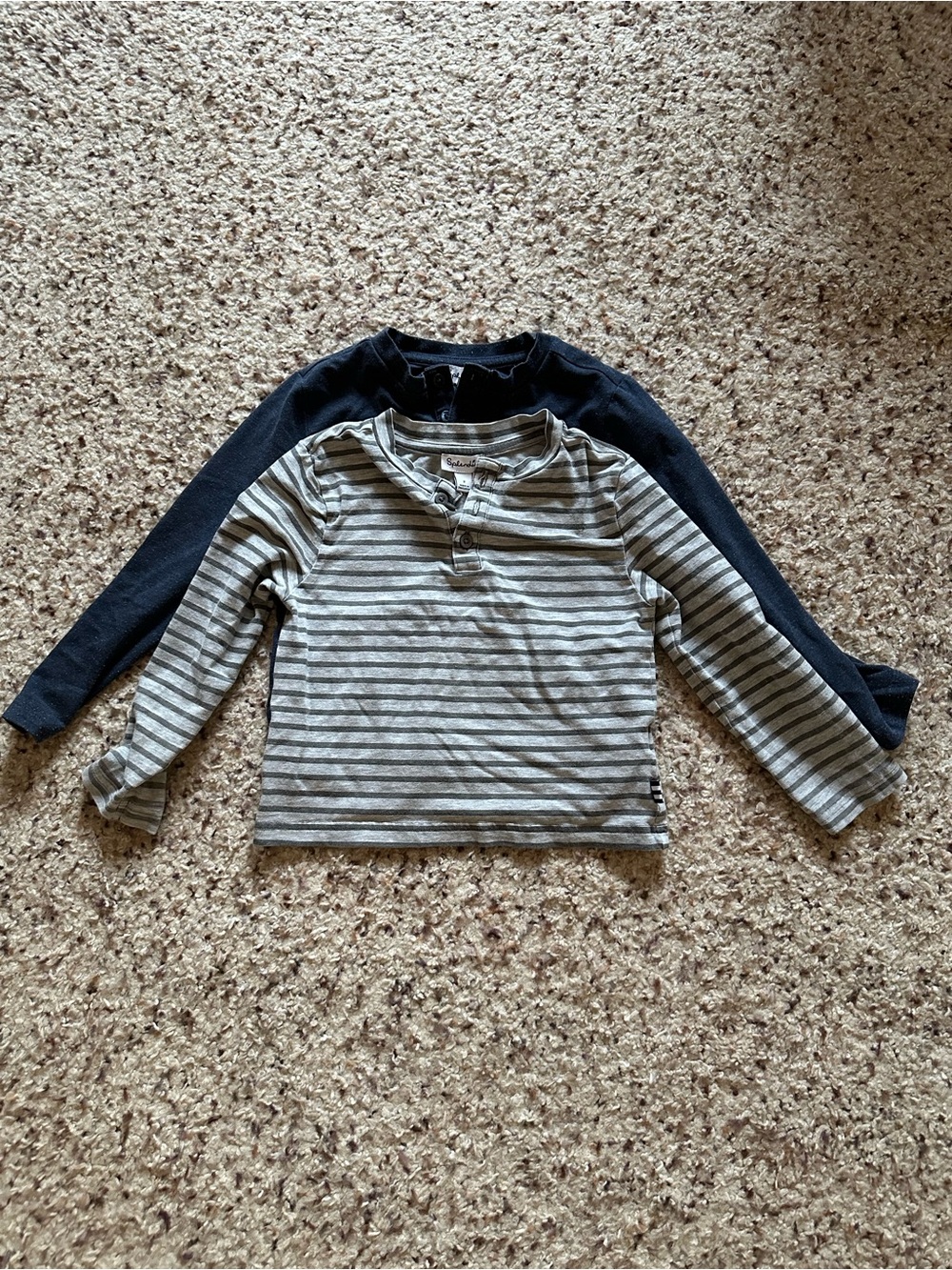Splendid Toddler Boys Long Sleeve Tee Pack (Blue and Stripes) in Size 2T
